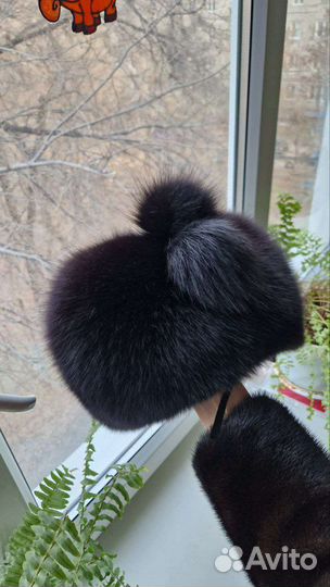 Шапка женская из песца