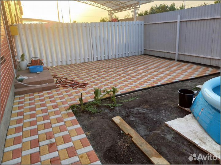 Брусчатка тротуарная плитка от 120 м2