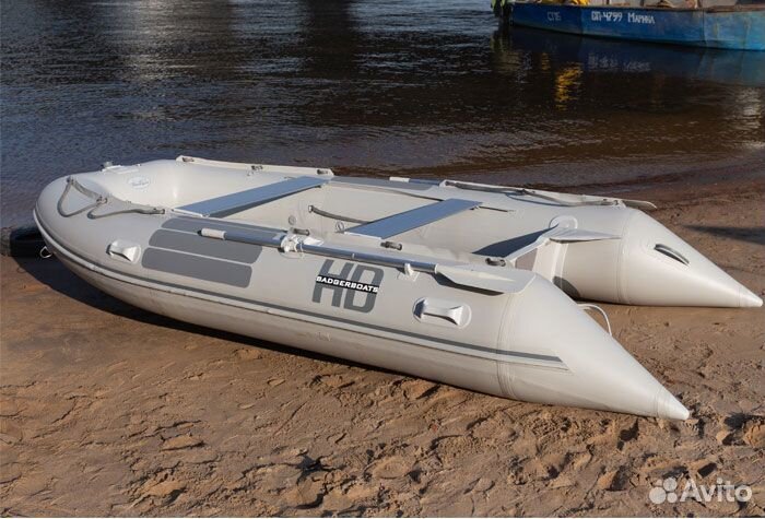 Лодка Badger Heavy Duty 470 AL; серая