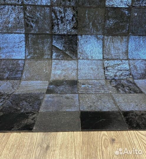 Ковер из натуральной шкуры с мехом