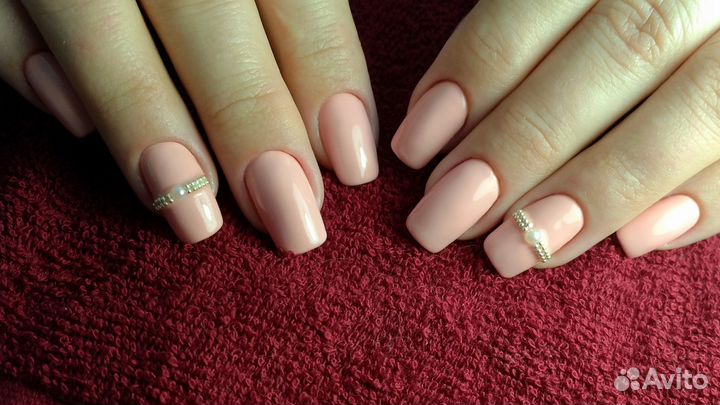 Наращивание маникюр педикюр гель лак