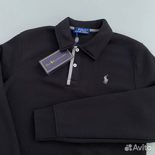 Свитшот Polo ralph lauren на пуговицах с начесом