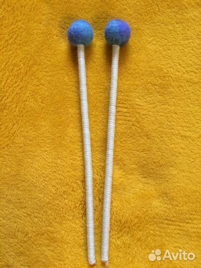 Палочки для глюкофона (Шерстянной шарик)
