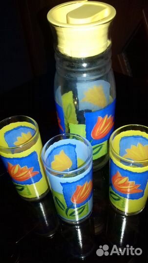 Набор Кувшин со стаканами новый