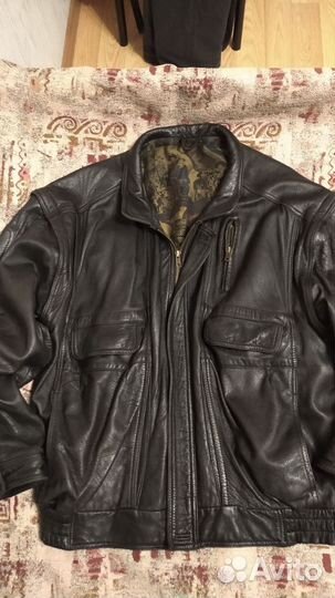 Кожаная куртка из 90-х винтаж СССР
