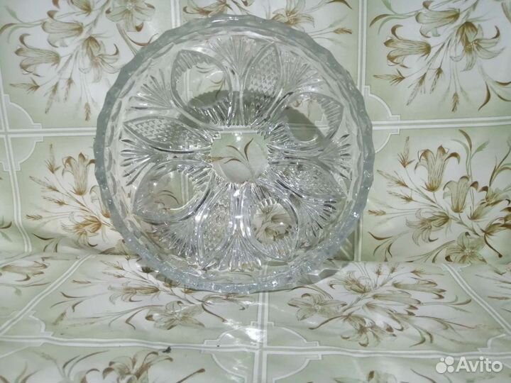 Хрустальный салатник СССР