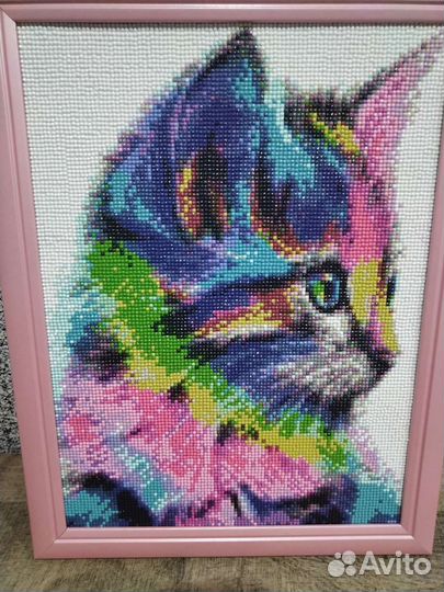 Алмазная мозаика готовая работа