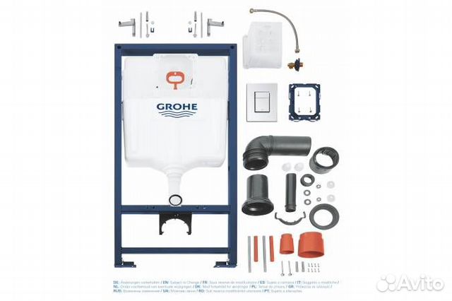 Инсталляция grohe с унитазом