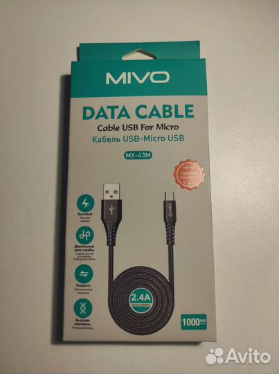 Mivo Кабель USB-Micro USB 1м