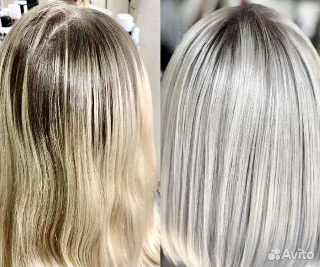 Сложное окрашивание меллирование кератин