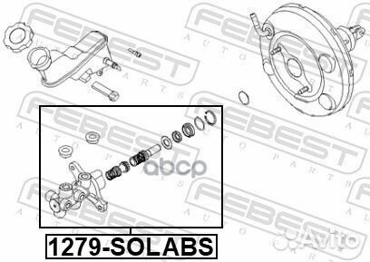 Цилиндр тормозной главный 1279solabs Febest