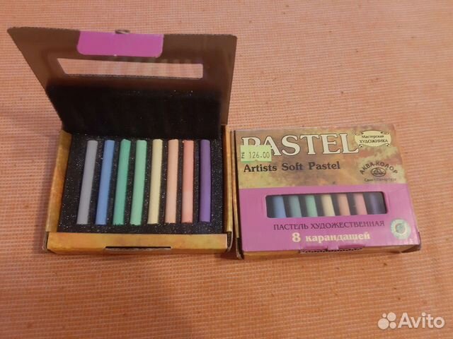 Пастель художественная, графитные карандаши