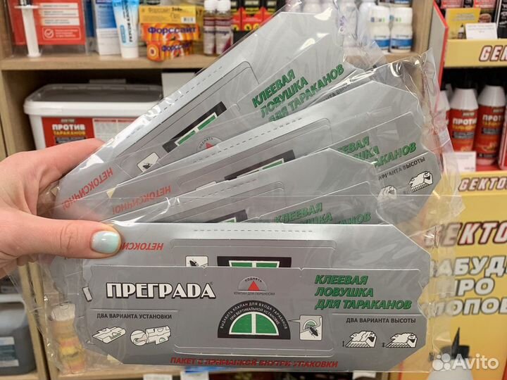 Ловушка для тараканов Преграда мини-домик 4шт