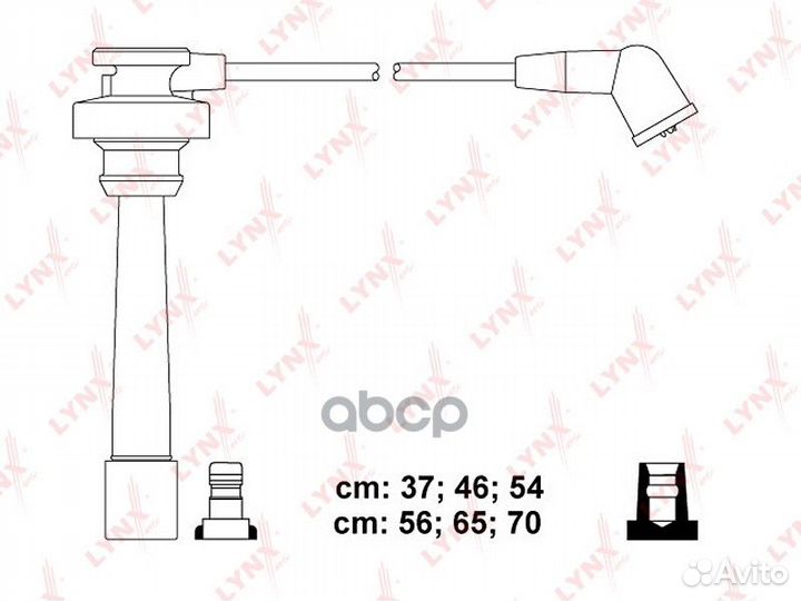 Комплект высоковольтных проводов mitsubishi 6G7