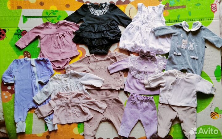 Пакет фирменной детской одежды для девочки 56-68