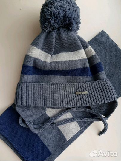 Шапка, шарф зимний комплект новый