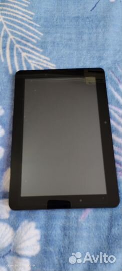 Планшет в кожаном чехле