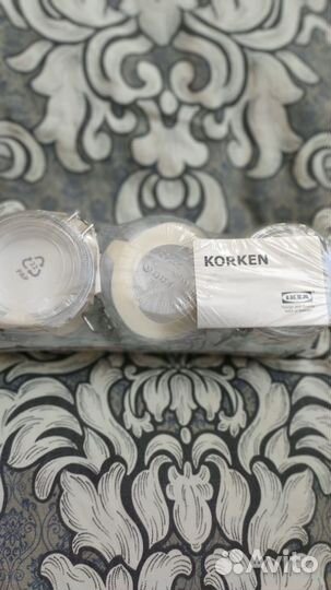 Икеа набор баночек с крышкой Коркен. Новые