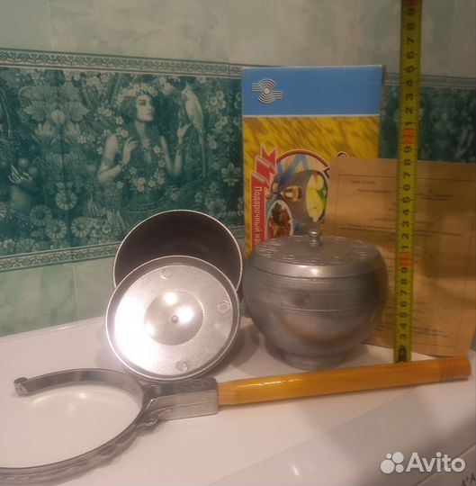 Новый Набор горшочков Трапеза с ухватом