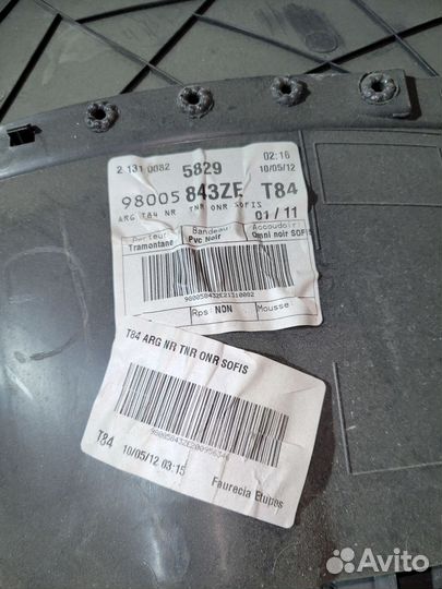 Дверная карта задняя левая Peugeot 3008