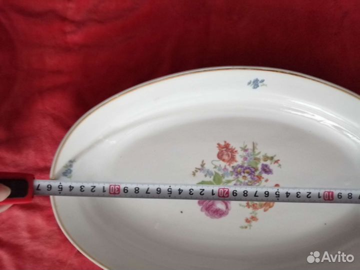 Блюдо овал дулево 36*23,5+селедочница