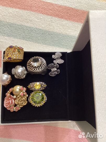 Кольца женские серебро