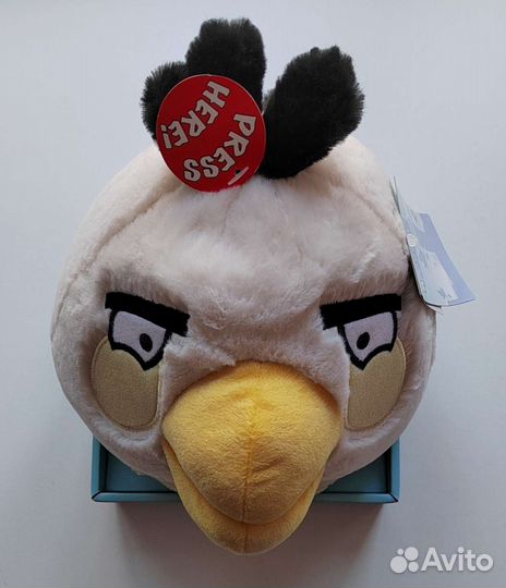 Мягкая игрушка Птица Энгри Бёрдз angry birds звук