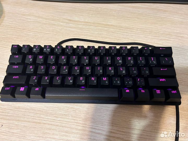 Механическая клавиатура Razer huntsman mini purple