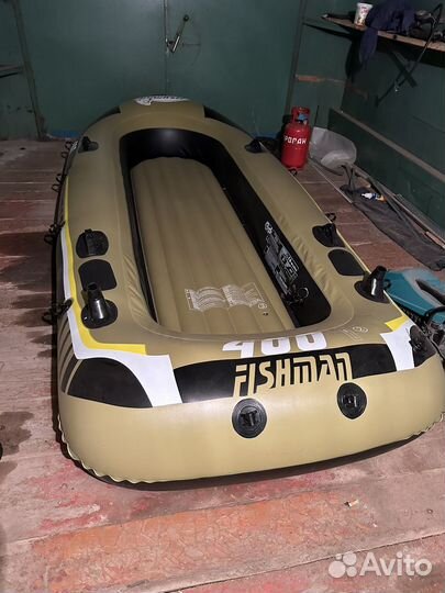Лодка надувная двухместная под мотор
