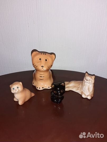 Фарфоровые статуэтки СССР кошки