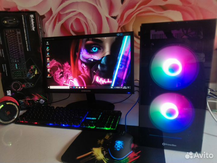 Игровой 4ядра, 16озу, ssd, rx 550,моник, переферия