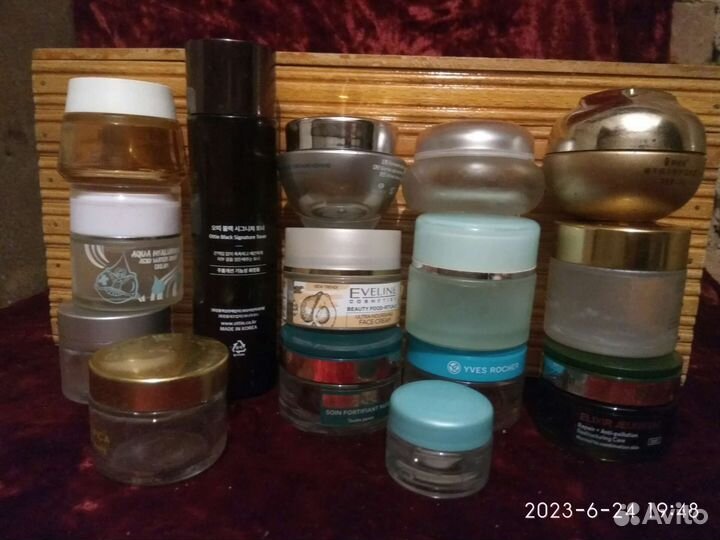 Баночки для крема стекло