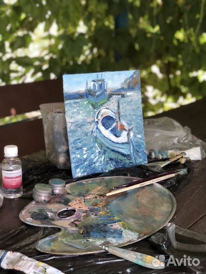 Картина маслом морской пейзаж