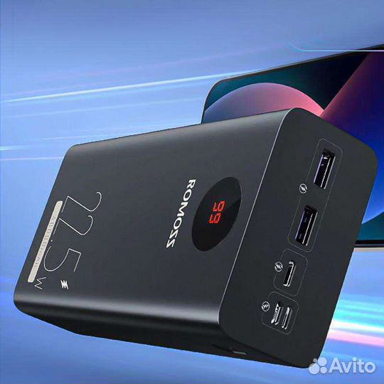 Power bank 40000 мАч 22,5 Вт новый