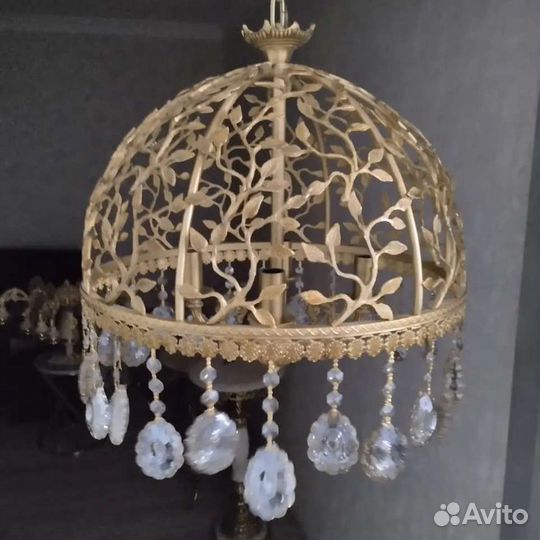 Люстра бронзовая