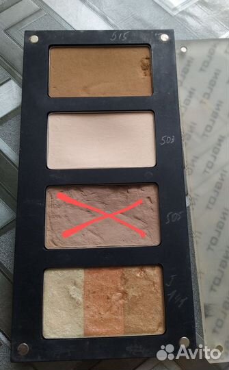 Inglot скульптор,пудра, пигменты, тени