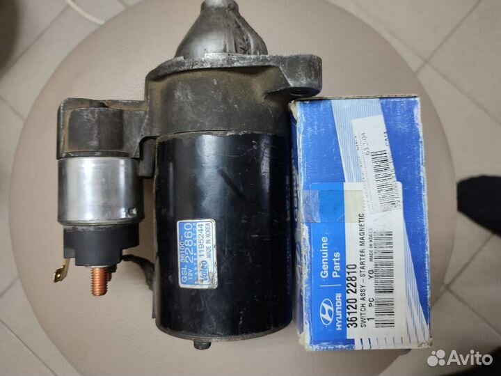 Стартер hyundai Getz. accent