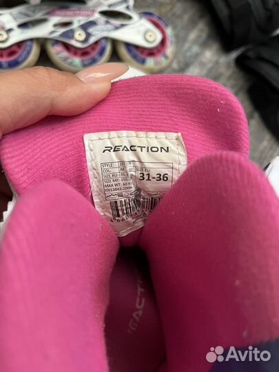 Ролики reaction детские + защита