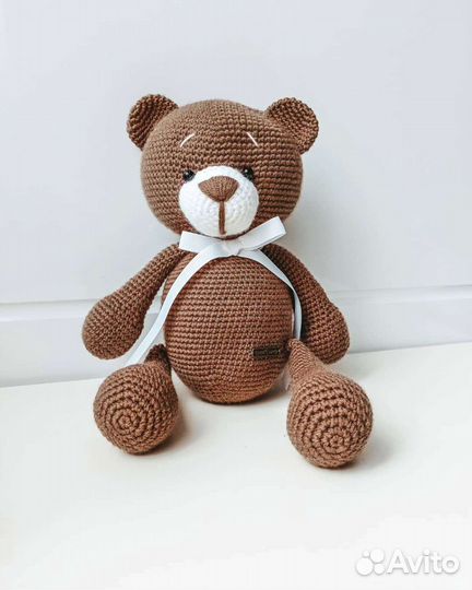 Игрушка медведь заяц амигуруми