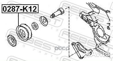 Ролик натяжной 0287-K12 0287-K12 Febest