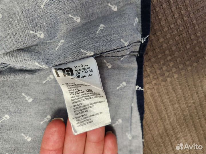 Рубашка mothercare 98