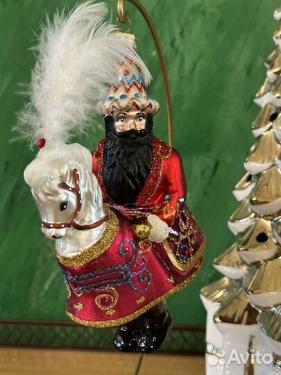 Елочные игрушки стекло польша