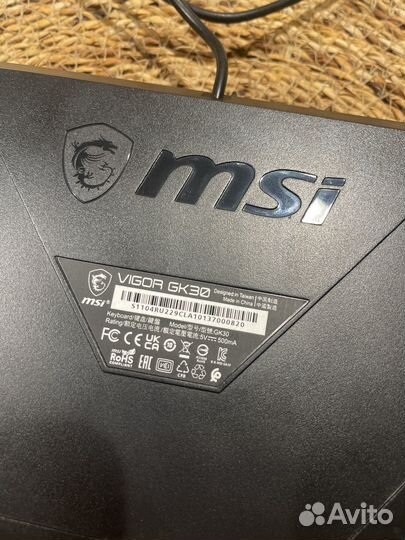 Игровая клавиатура MSI GK30