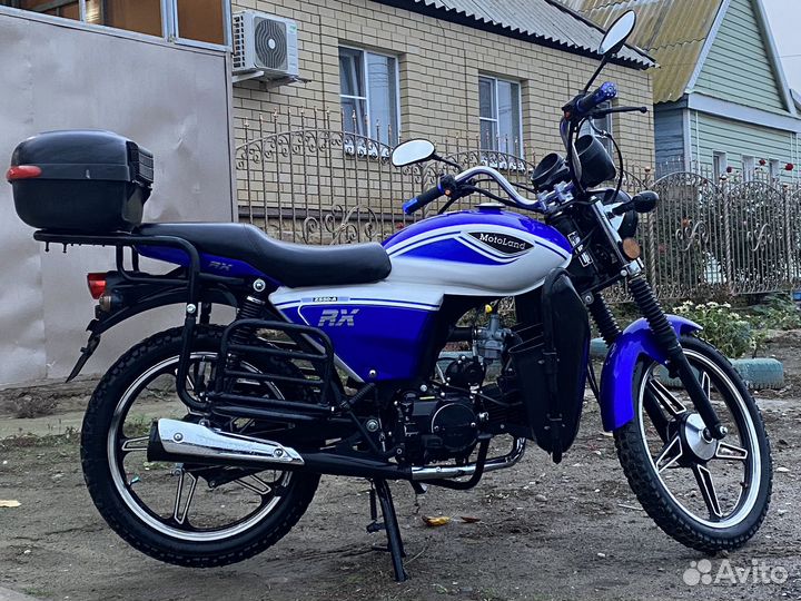 Мопед Motoland Альфа RX LUX 11 синий