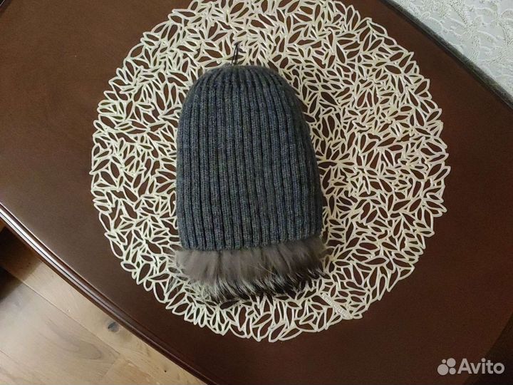 Меховая шапка из чернобурки