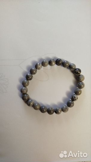 Браслет мужской из лабрадорита