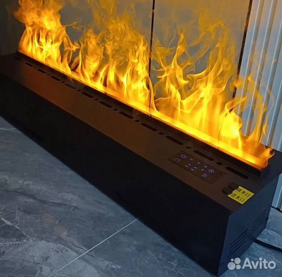 Паровой камин 100см - эффект реального пламени