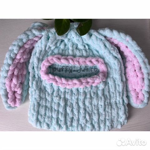 Балаклава двухцветная с двойными ушками