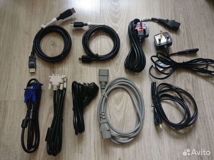 Кабель питания, VGA, DVI, hdmi, DisplayPort, scart