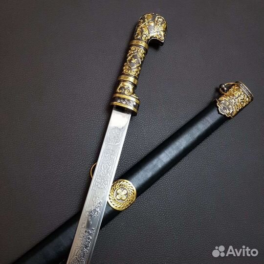 Сувенирная шашка 60 см,сертификат